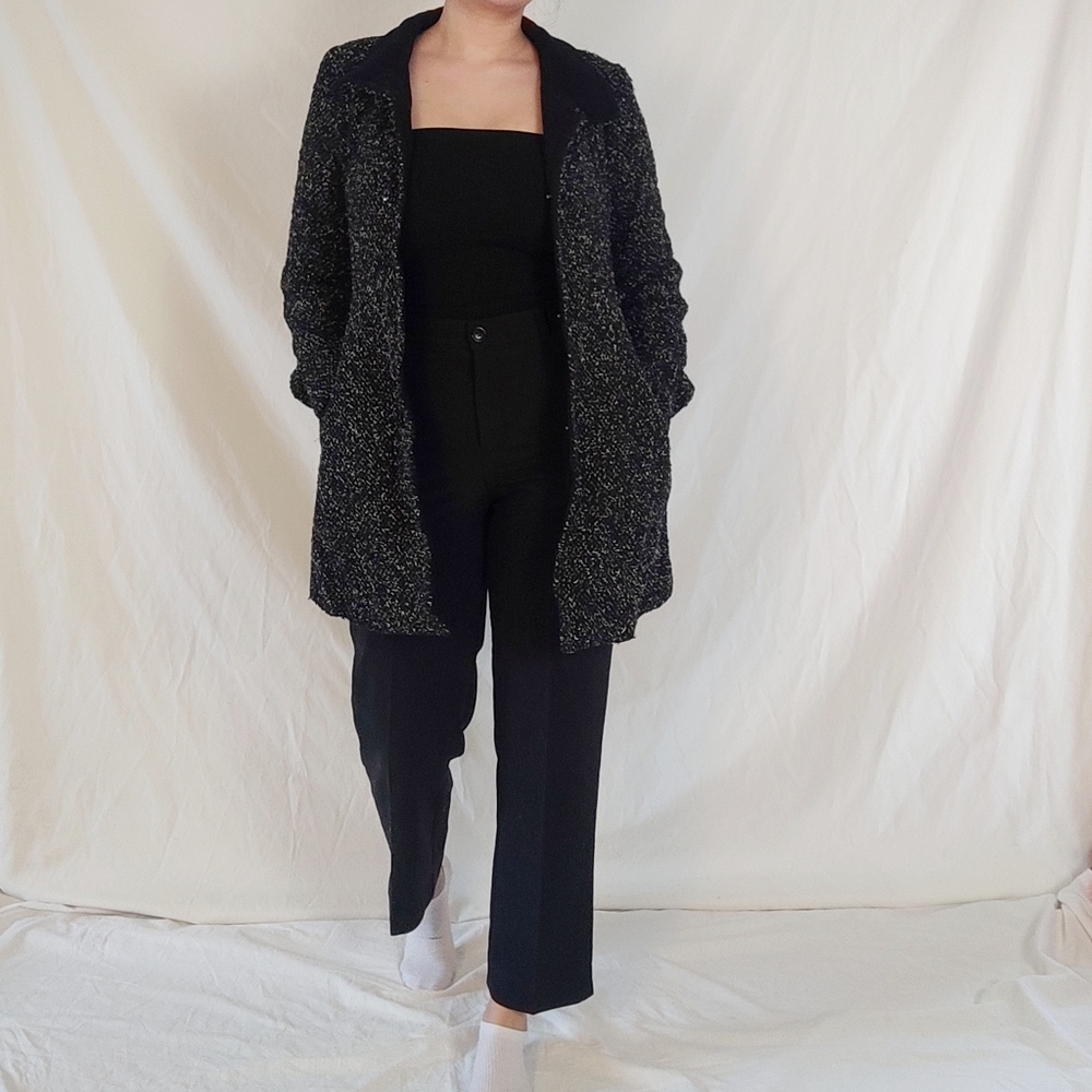 Motivi Black & White Pea Coat